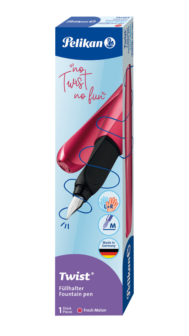 Pelikan-Twist-Fuellhalter-Linkshaender-Rechtshaender-605472-Fueller-M-Fresh-Melon-ovp-lafueliki
