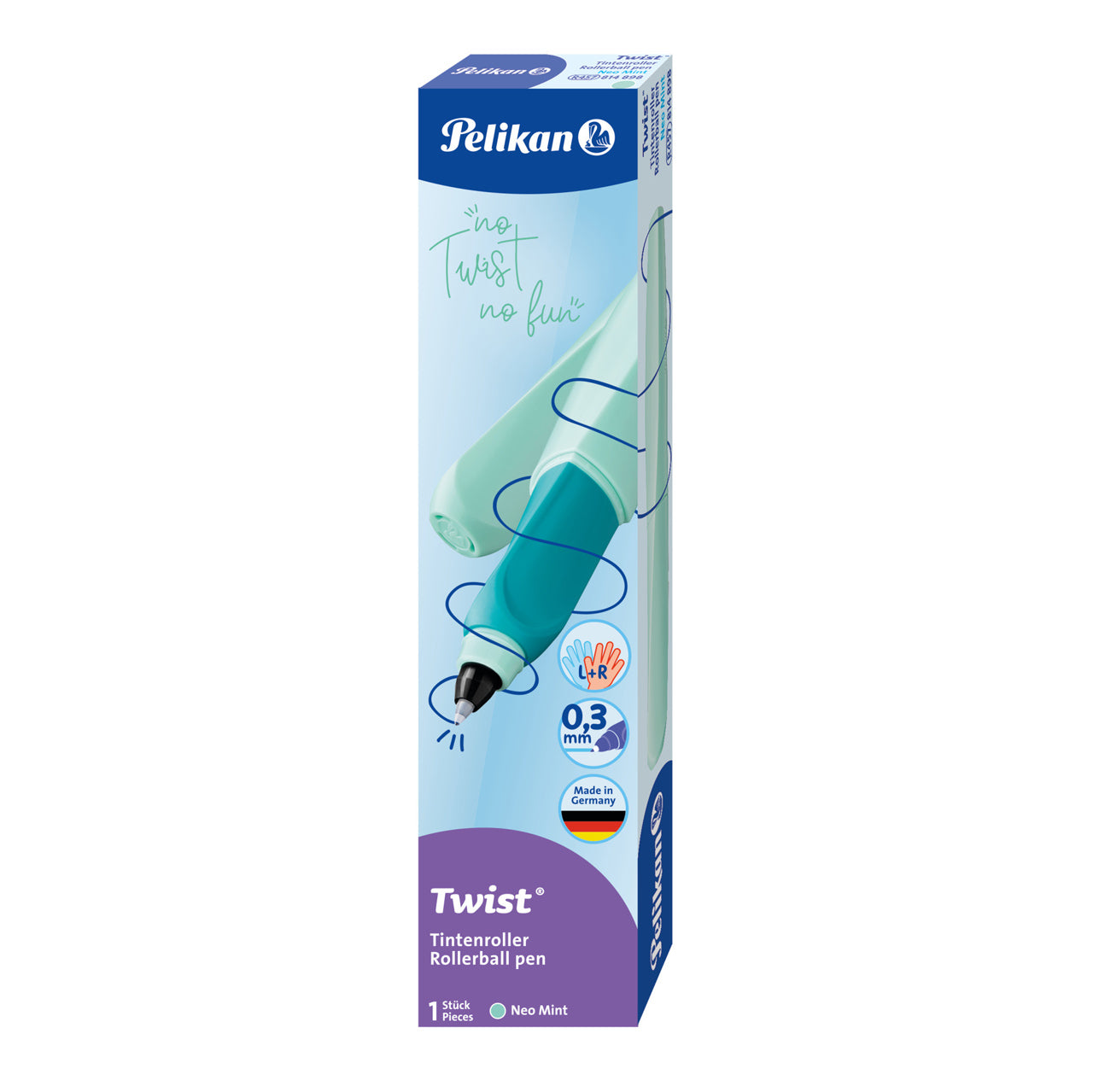 Pelikan-Twist-Tintenroller-Tintenschreiber-814898-Neo-Mint-ovp-lafueliki