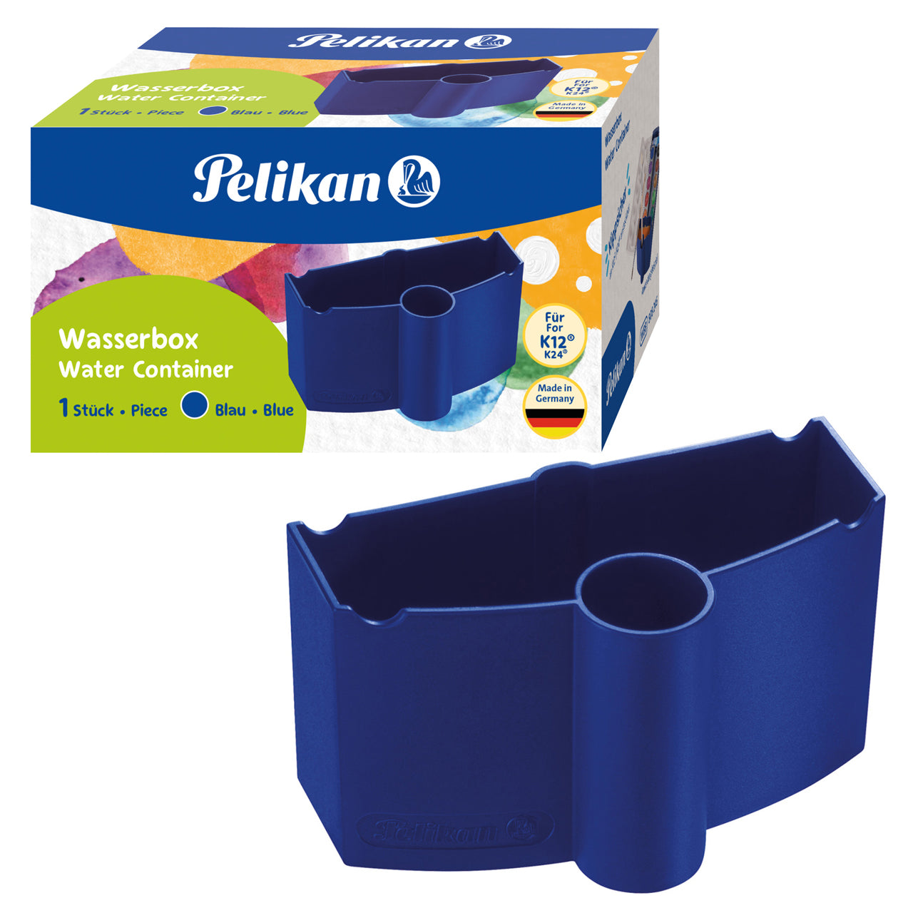 Pelikan Wasserbehälter · blau · für K12® K24® Deckfarbkasten – LAFÜLIKI