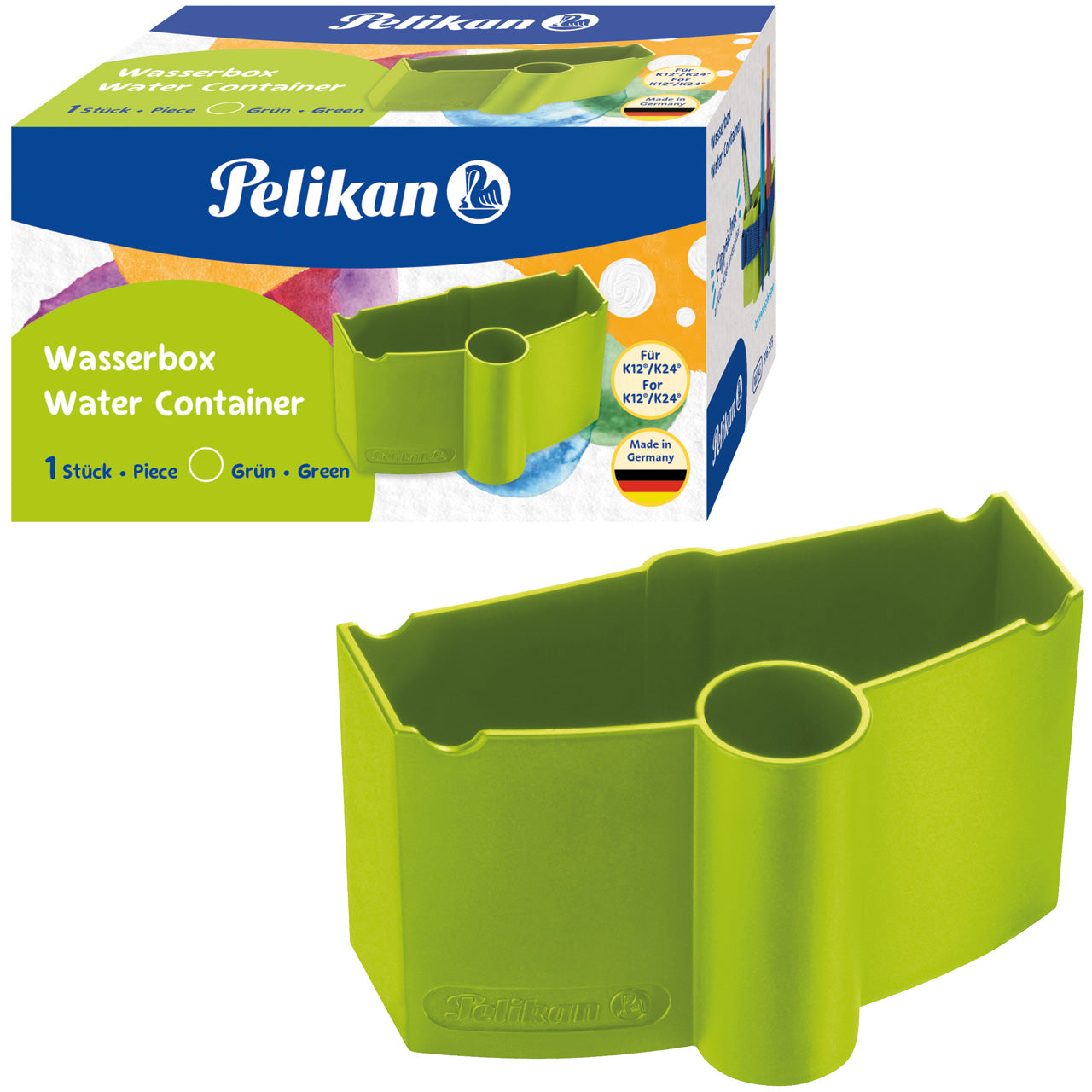 Pelikan-Wasserbox-gruen-816373-Deckfarbkasten-K12-K24-lafueliki