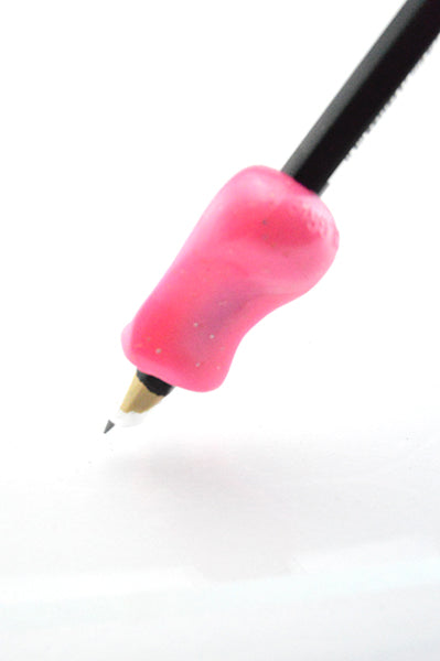 Pencil-Grip-Stabigrip-mini-glitzer-Stift-pink