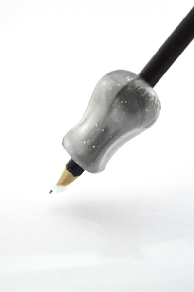Pencil-Grip-Stabigrip-mini-glitzer-Stift-silber