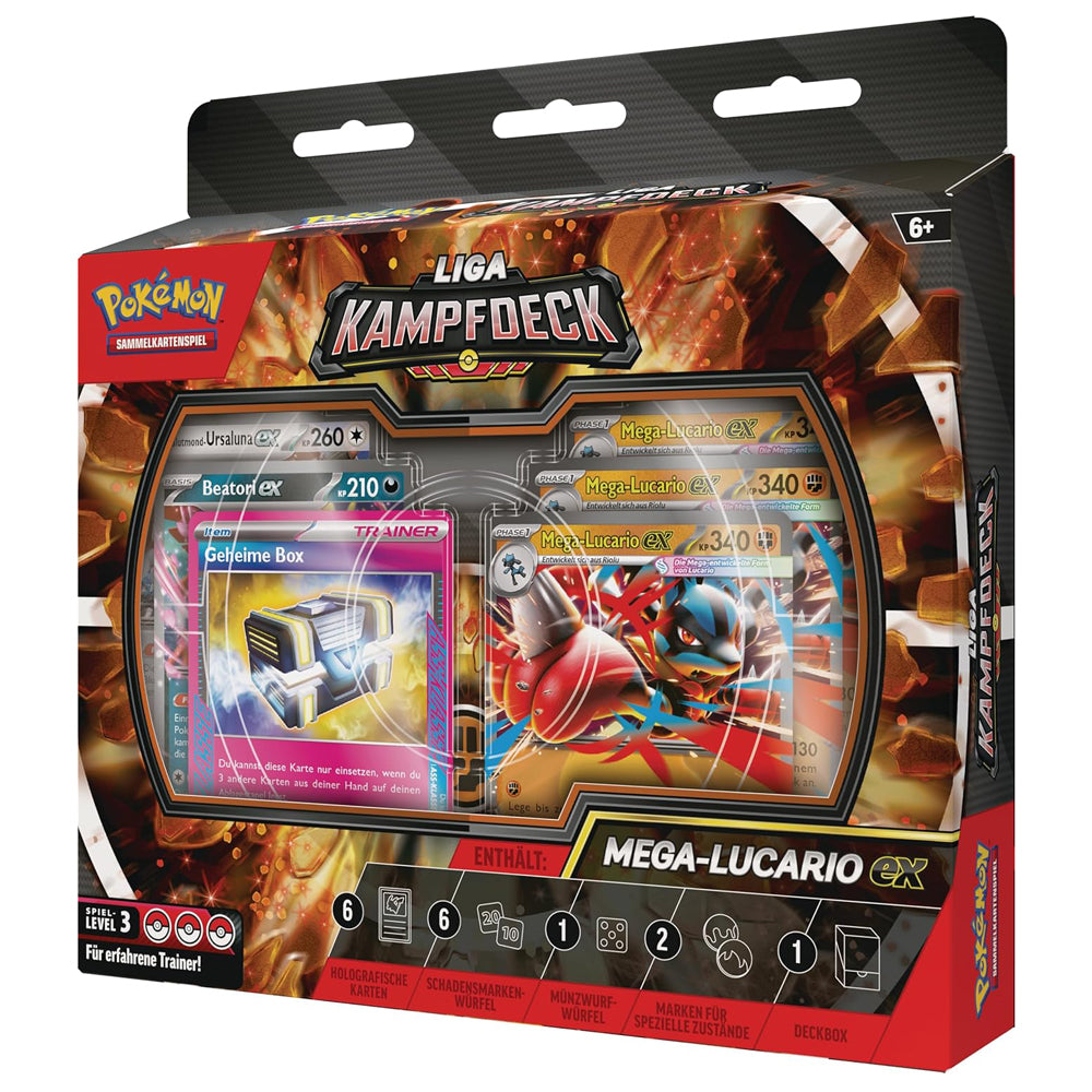 Pokémon Liga-Kampfdeck · Mega-Lucario-ex · Deutsch