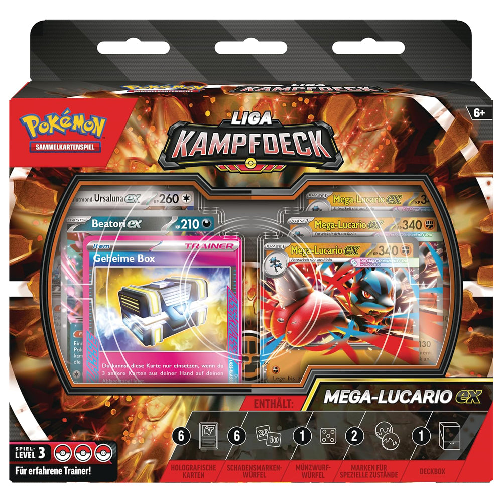 Pokémon Liga-Kampfdeck · Mega-Lucario-ex · Deutsch