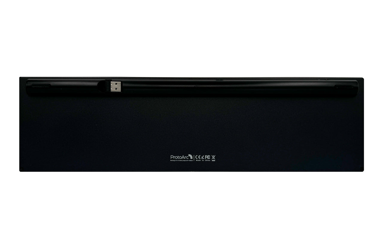 ProtoArc-Linkshaender-Tastatur-XK21-DE-kabellose-Bluetooth-USB-schwarz-QWERTZ-Deutsch-rueckseite-lafueliki-8
