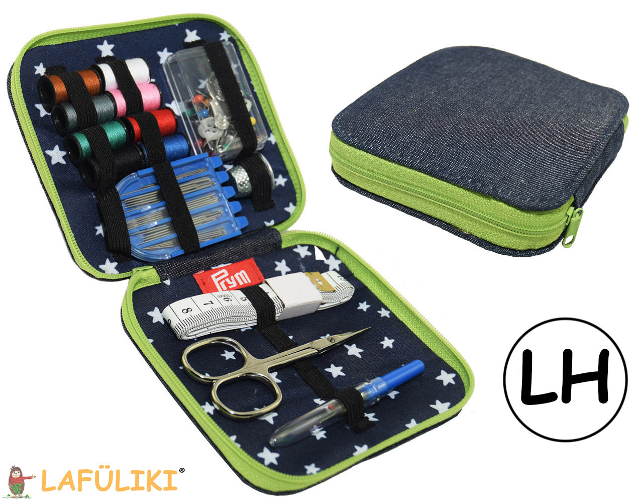 Prym Nähset für Linkshänder mit Stickschere für links