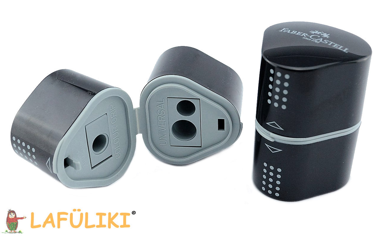 Rechtshaender-Mehrfachdosenanspitzer-Faber-Castell-schwarz-lafueliki