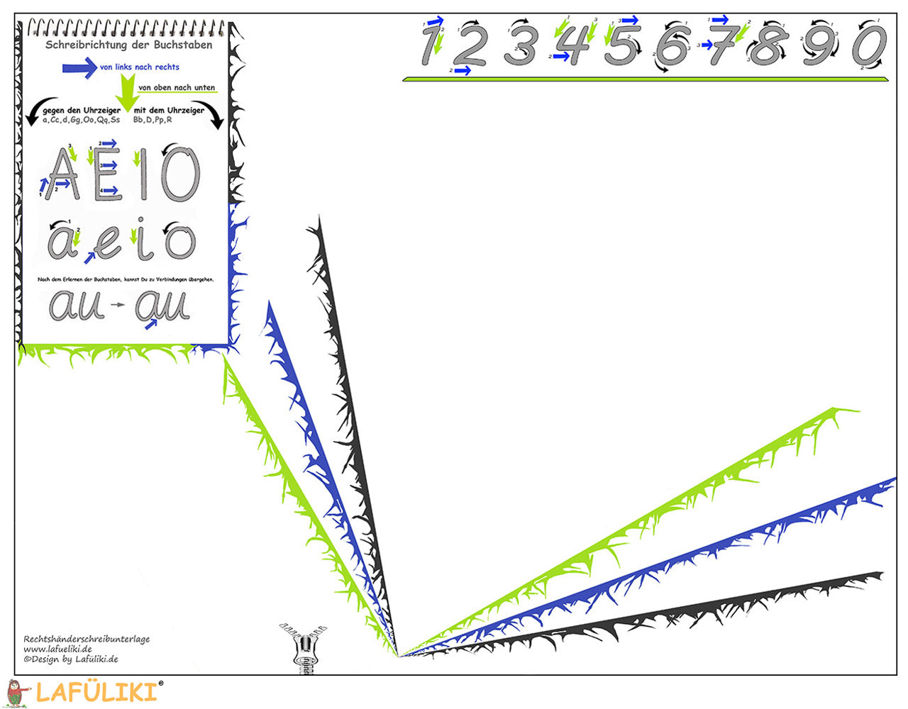 Rechtshaender-Schreibunterlage-Vario