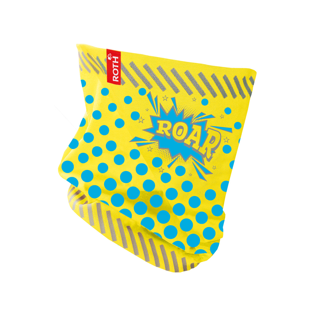 Roth-Jersey-Loop-reflektierender-Schlauch-Schal-Kinder-gelb-89320-offen-kaufen-lafueliki