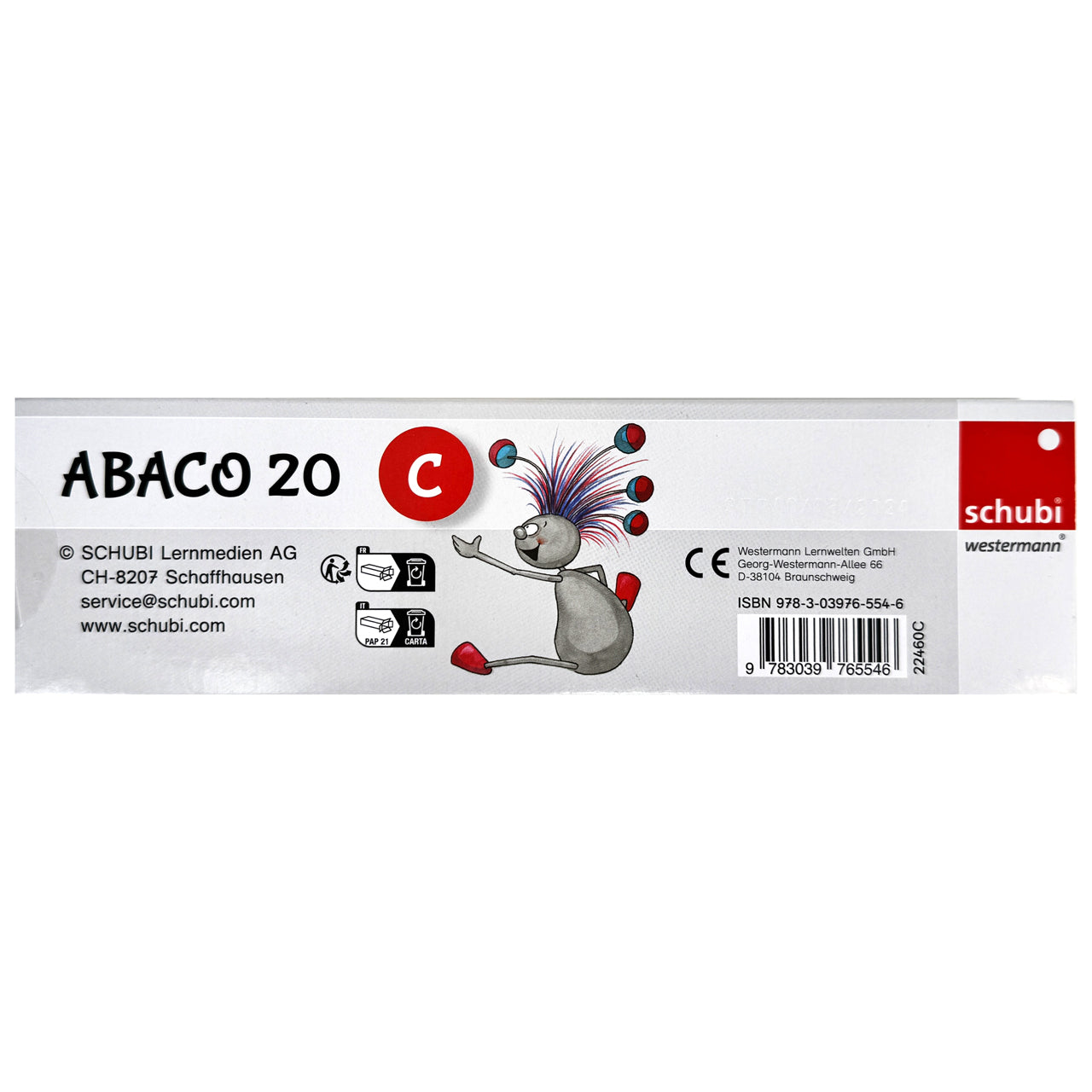 SCHUBI-Abaco-20-Modell-C-5-5-Kugeln-rot-blau-grau-ovp-rueckseite-lafueliki