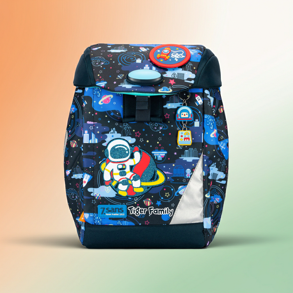 7.sans · Tiger Family · Schulranzen Astronaut · für 1.-4. Klasse