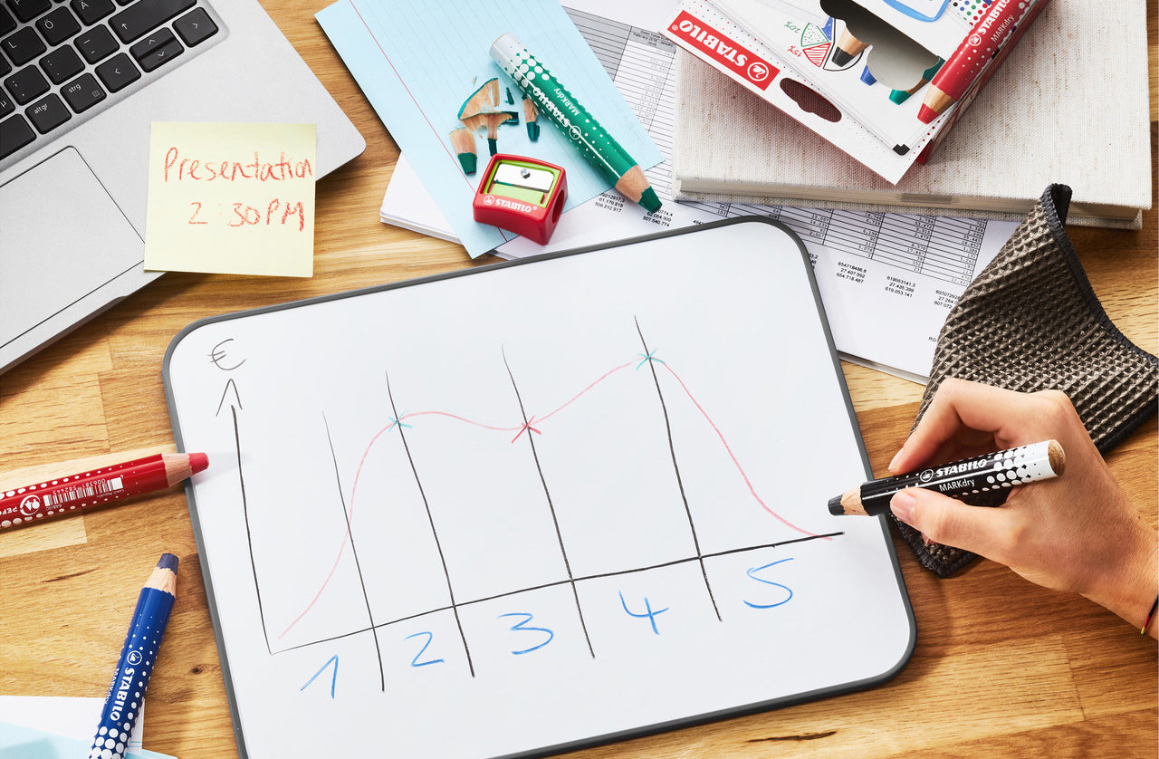 STABILO-MARKdry-Whiteboardmarker-4er-Set-inkl-Spitzer-Abwischtuch-4006381582520-anwendung-lafueliki