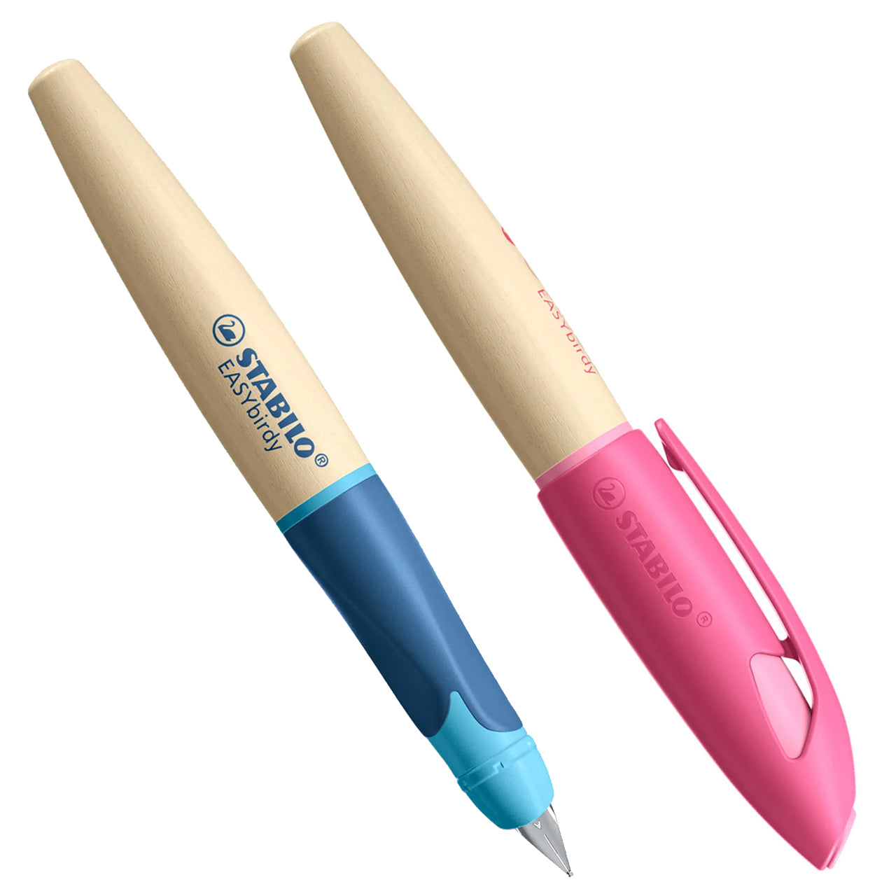 STABILO Schulfüller EASYbirdy Timber · Linkshänder · Anfängerfeder A