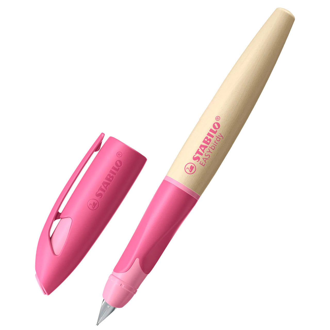 STABILO Schulfüller EASYbirdy Timber · Rechtshänder · Anfängerfeder A