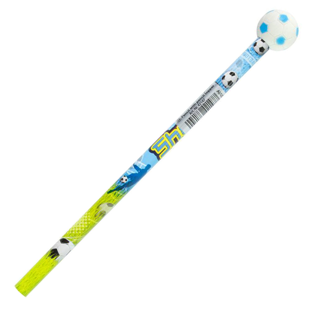 STYLEX Bleistift mit Stiftbeschwerer Radiergummi · Fußball