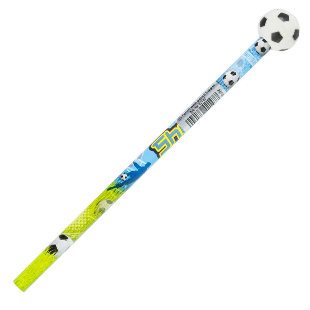 STYLEX Bleistift mit Stiftbeschwerer Radiergummi · Fußball