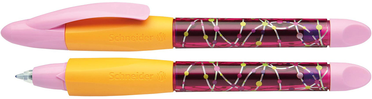 Schneider-Base-Ball-Tintenroller-LH-RH-rosa-gelb