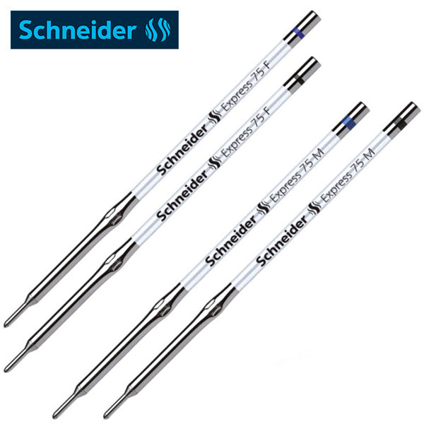 Schneider-Express-75-M-F-Kugelschreiber-Mine-blau-schwarz-lafueliki