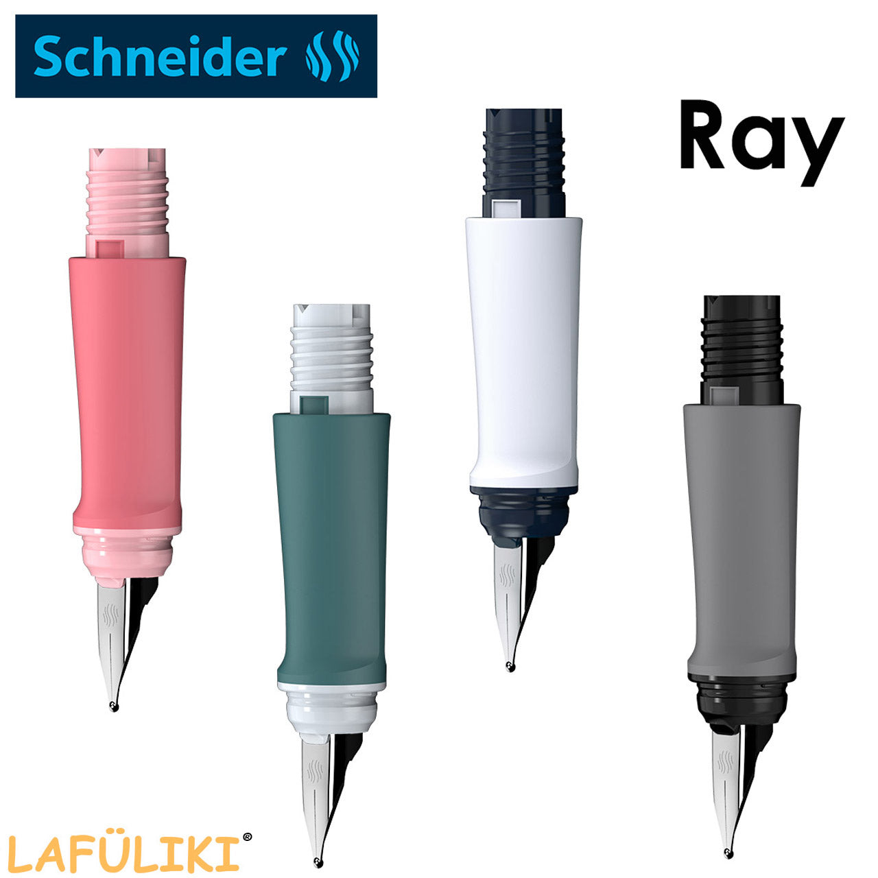 Schneider-Fuellhalter-Ray-M-Feder-Vorderteil-Rechtshaender-lafueliki
