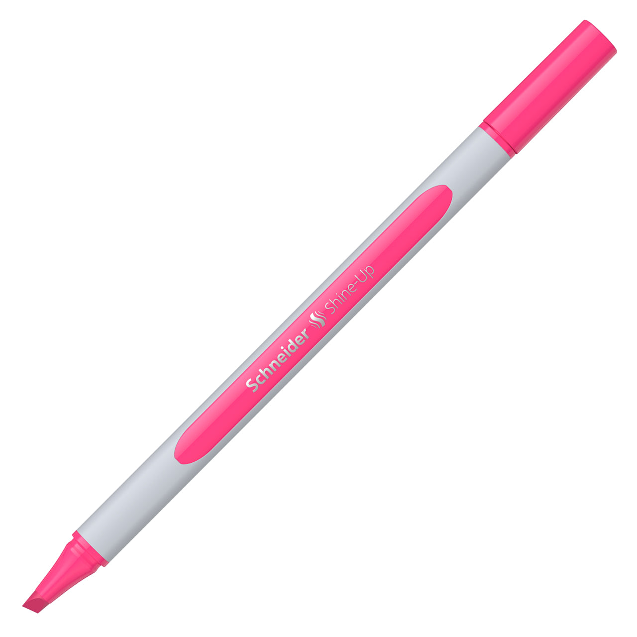 Schneider-Textmarker-Shine-Up-duenn-pink-112009-kappe-offen