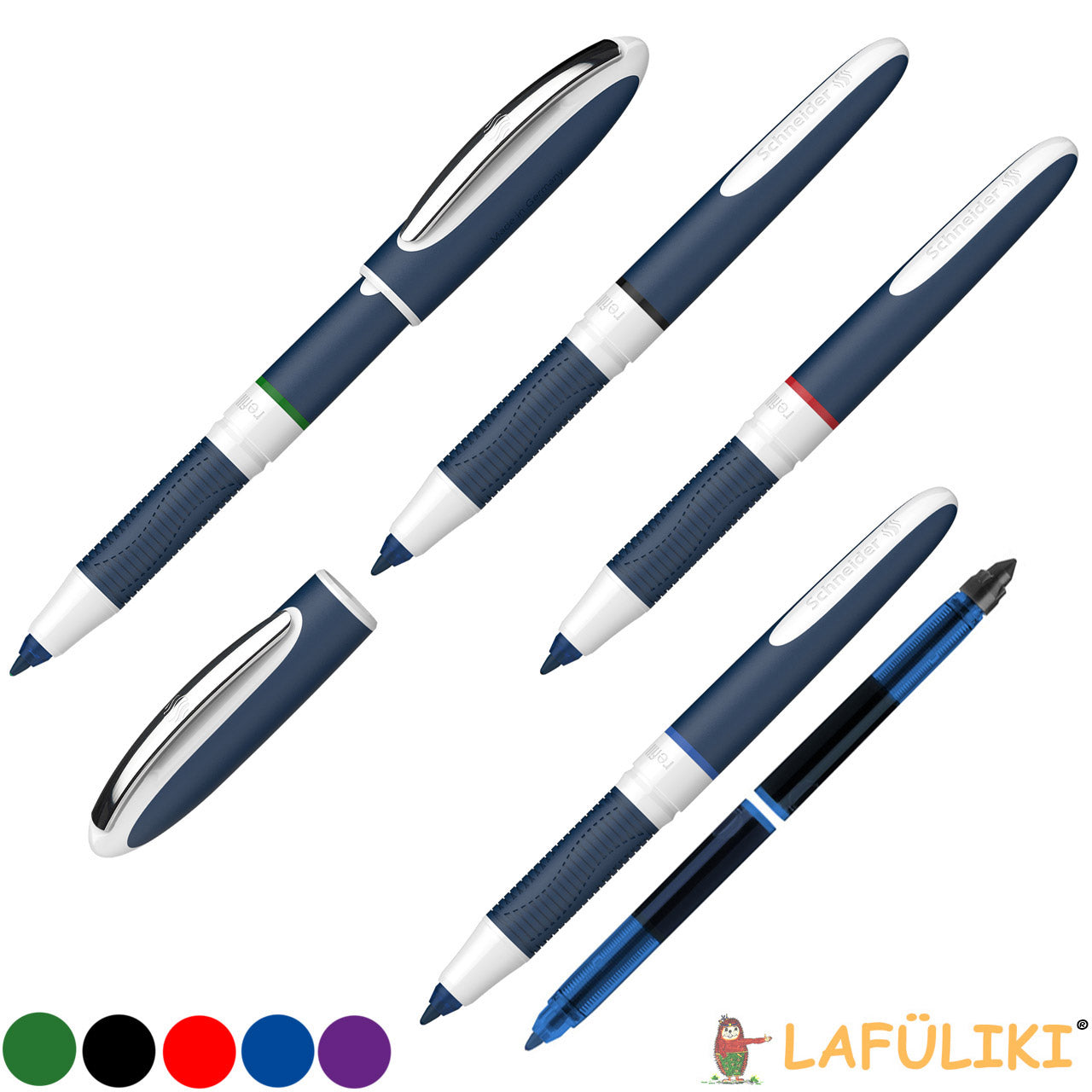 Schneider-Tintenroller-one-Change-Schnelltrocknende-Tinte-183701-patronenroller-lafueliki