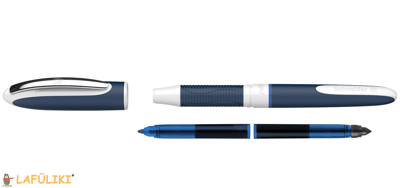 Schneider-Tintenroller-one-Change-Schnelltrocknende-Tinte-blau-patronenroller-lafueliki