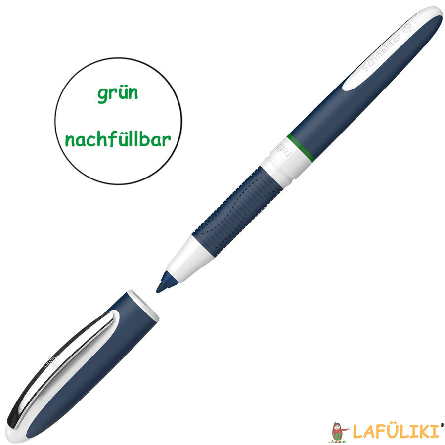 Schneider-Tintenroller-one-Change-schnelltrocknend-183704-gruen-lafueliki