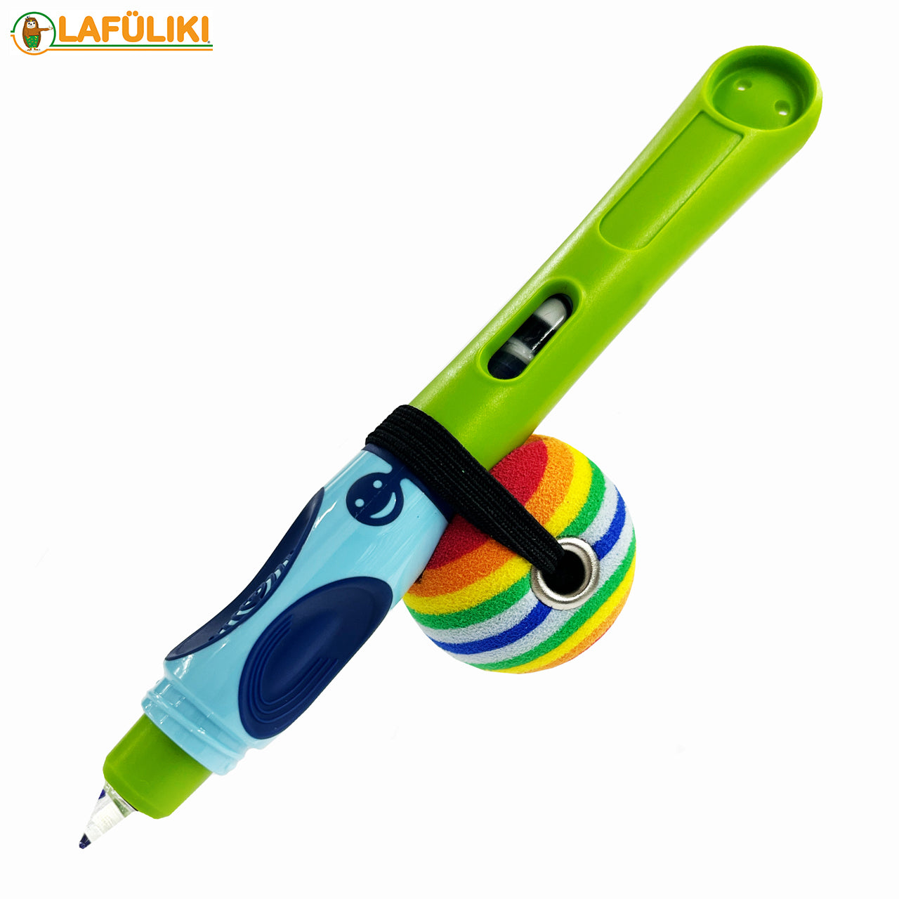 Schreibhilfe-Bolly-mittel-Regenbogen-Rainbow-Schreibkugel-griffix-fueller-LAFUELIKI