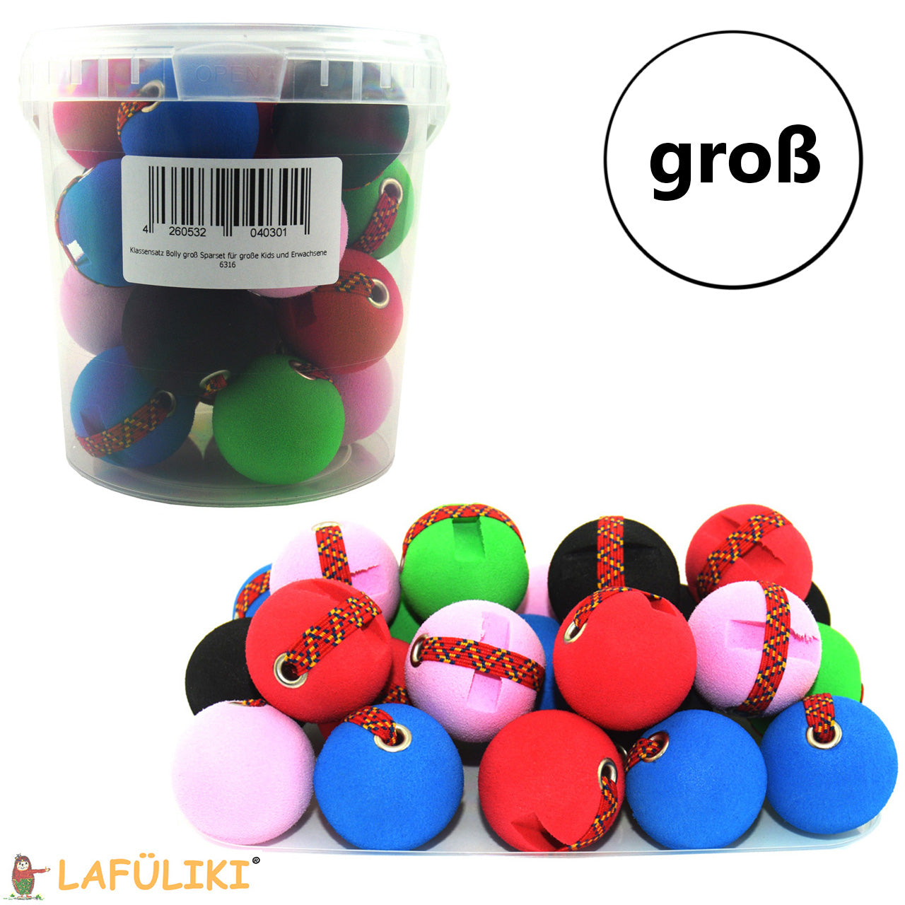 Schreibhilfe-Bolly-schreibkugel-ball-gross-6316-Set-25-Stueck-Klassensatz-lafueliki