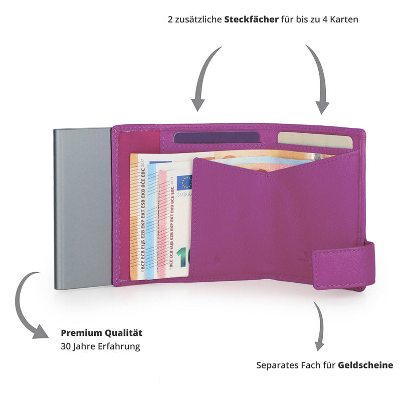 SecWal-Kartenetui-Leder-SW2-24-pink-ansicht-innen-lafueliki