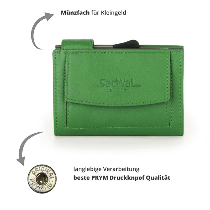 SecWal-Kartenetui-mit-Muenzfach-Leder-SW2-05-gruen-druckknopf-lafueliki