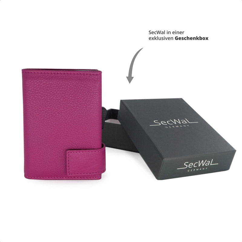 SecWal-Kartenetui-mit-Muenzfach-Leder-SW2-24-pink-box