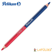 Silbentrennstift-Rot-Blau-dick-jumbo-dreieckig-pelikan-810838-lafueliki
