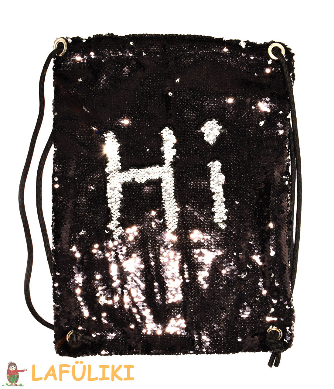 Sportbeutel-Wende-Pailletten-schwarz-silber