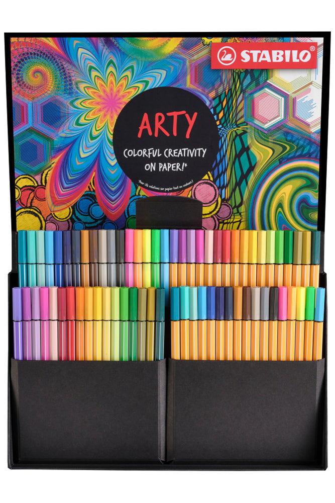 Stabilo-ARTY-Creative-Set-68er-pack-Fineliner-filzstifte-box-offen-kaufen-77-6-1-20-lafueliki