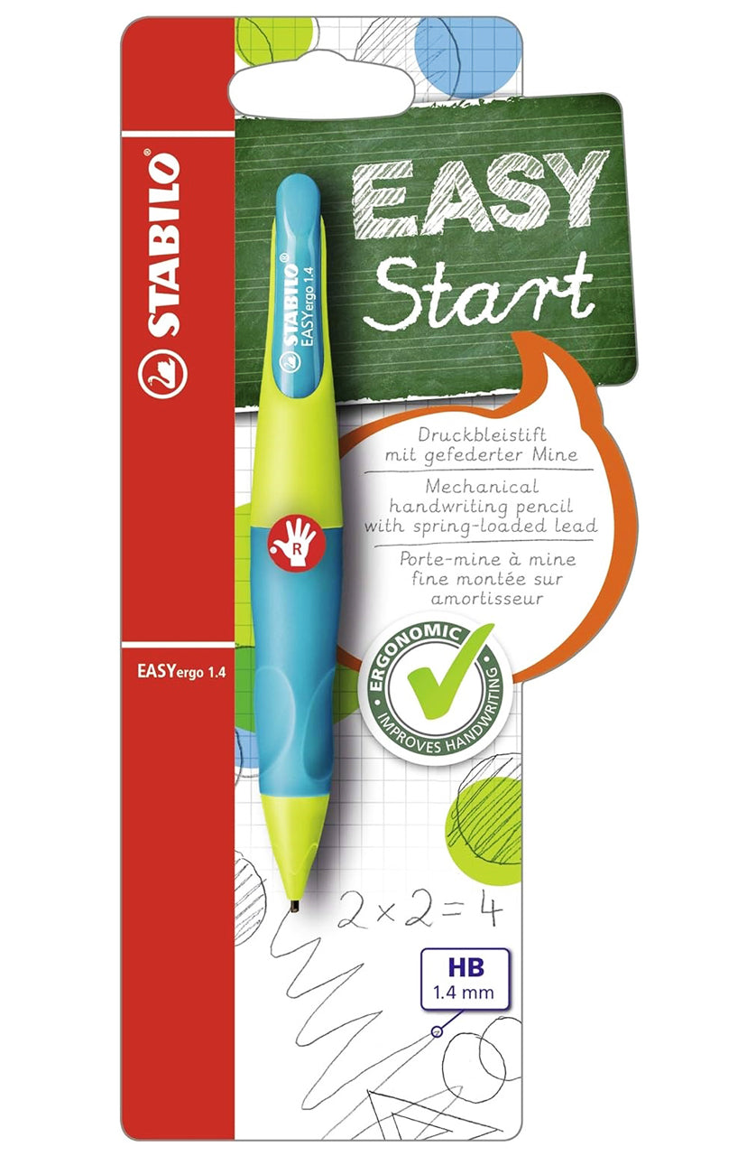 Stabilo-EASYergo-1-4-Druckbleistift-Rechtshaender-hellgruen-hellblau-7882-8-hb-ovp-lafueliki