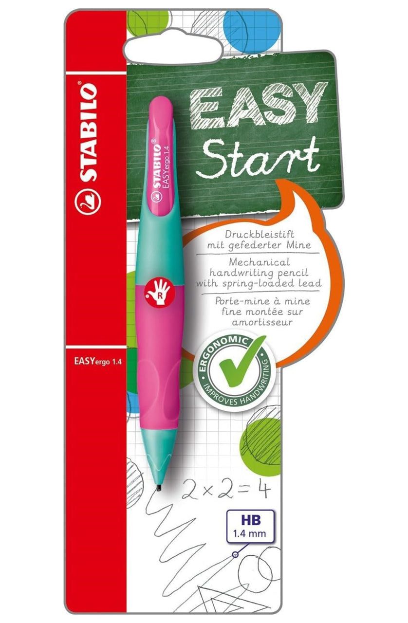 Stabilo-EASYergo-1-4-Druckbleistift-Rechtshaender-tuerkis-pink-7882-5-hb-ovp-lafueliki