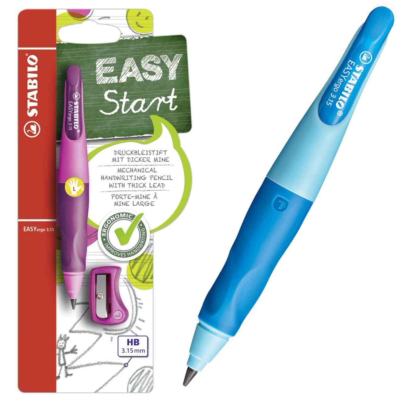 Stabilo-EASYergo-Linkshaender-Schreiblernbleistift-HB-Mine-hellblau-pink-lila-online-kaufen-lafueliki