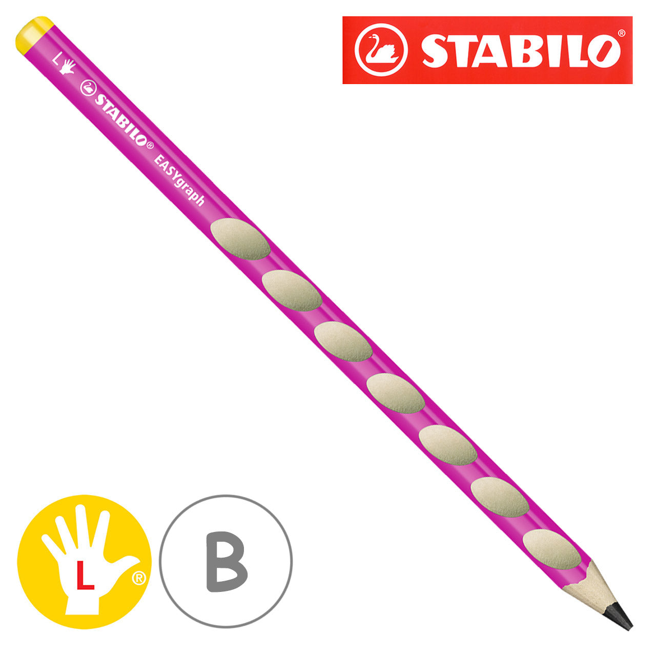 Stabilo-easy-graph-B-Bleistift-Linkshaender-pink-lafueliki