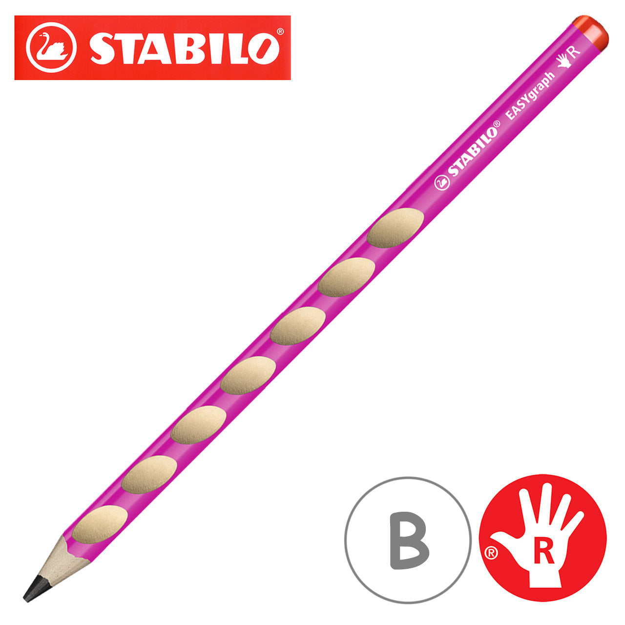 Stabilo-easy-graph-B-Bleistift-Rechtshaender-pink-lafueliki