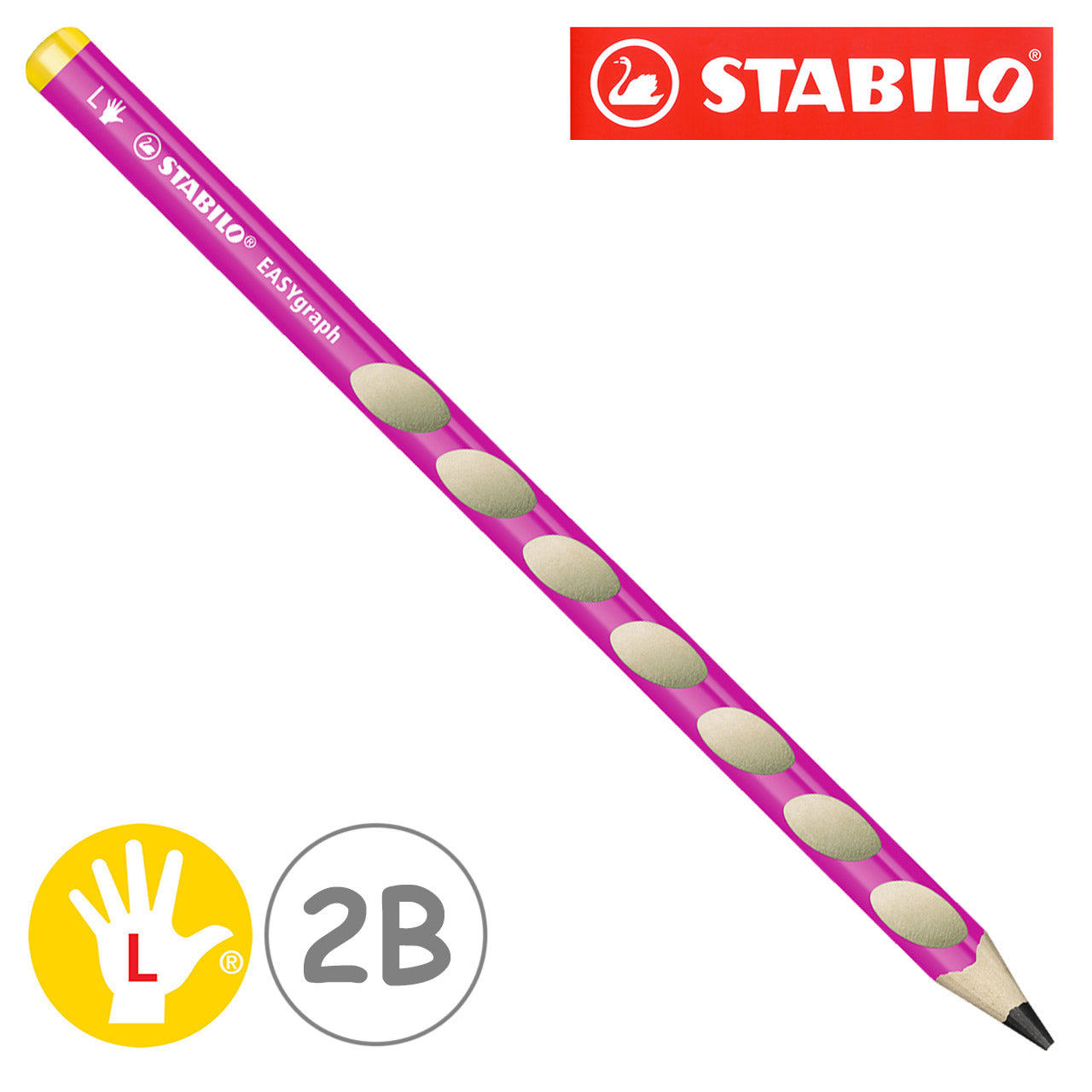 Stabilo-easy-graph-Bleistift-2B-Linkshaender-pink-lafueliki