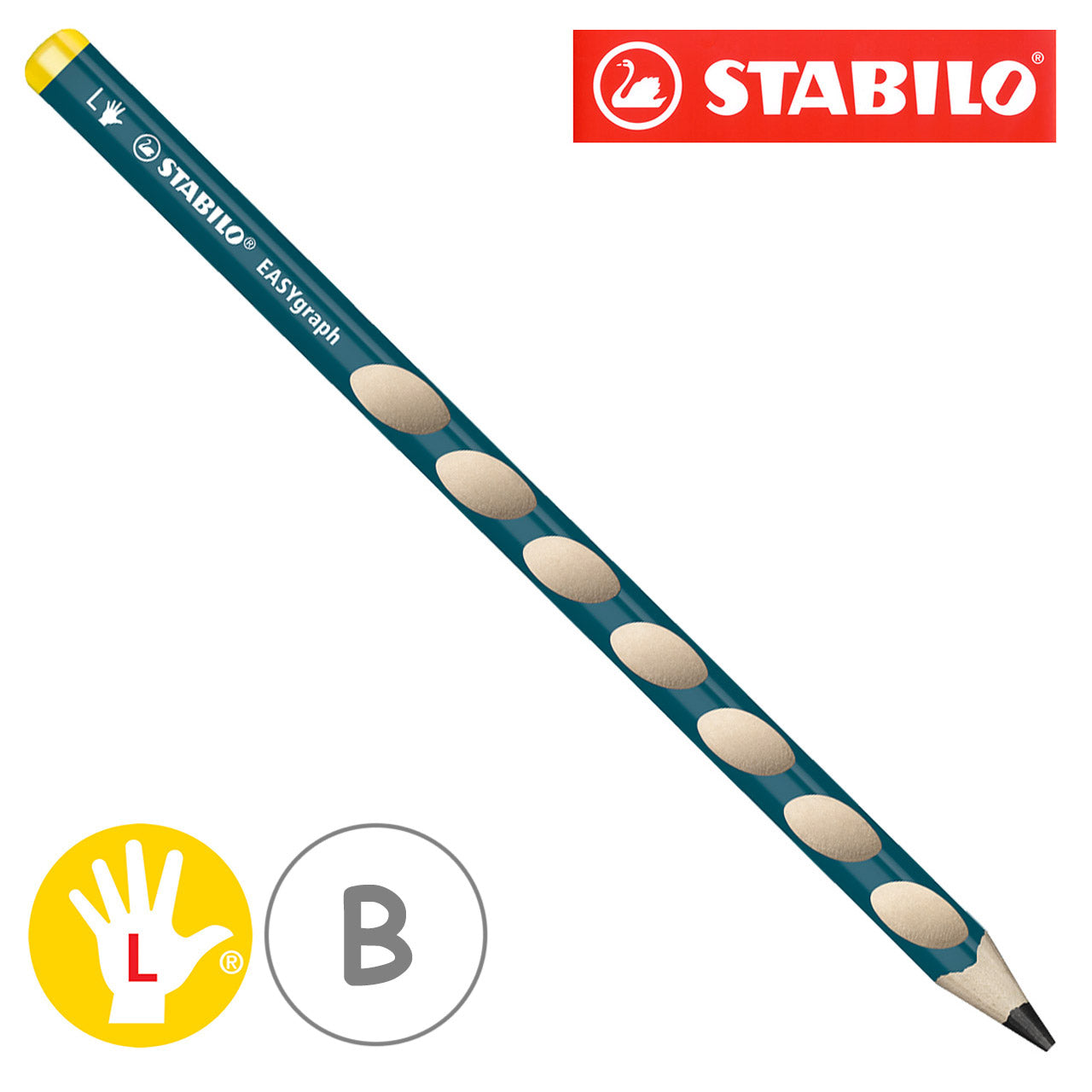 Stabilo-easy-graph-Bleistift-B-Linkshaender-petrol-lafueliki
