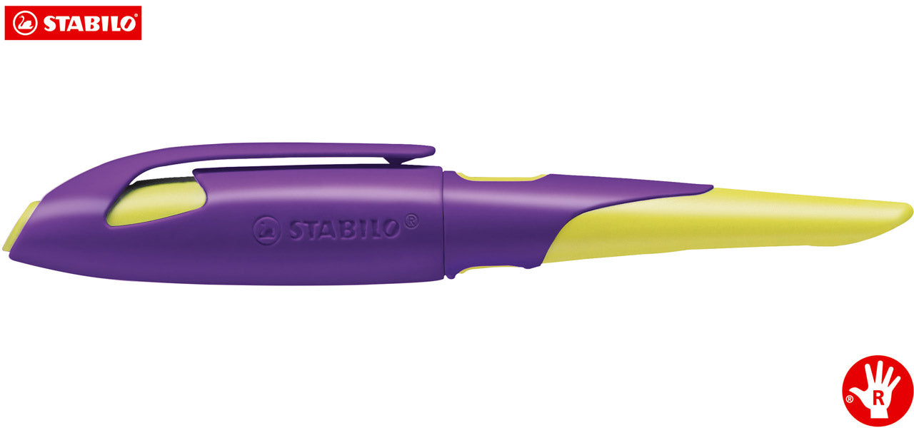 Stabilo-easybirdy-fueller-A-Feder-Rechts-violett_gelb-5014_3_41-lafueliki