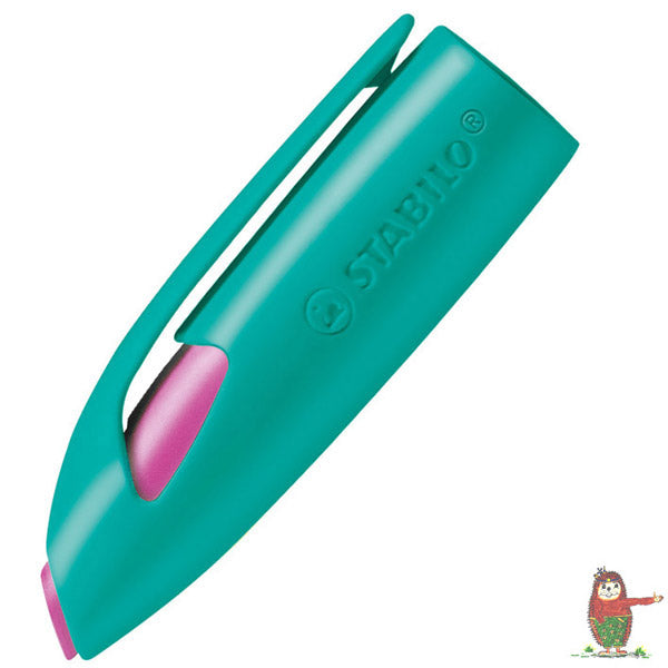 Stabilo-easybirdy-fueller-Kappe-tuerkis-pink-lafueliki