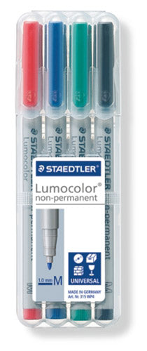Staedtler-Lumocolor-M-non-permanent-Folienstift-4er-Set