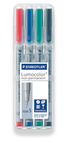 Staedtler-Lumocolor-S-non-permanent-Folienstift-4er-Set