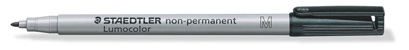 Staedtler-Lumocolor-non-permanent-Folienstift-M-schwarz-offen
