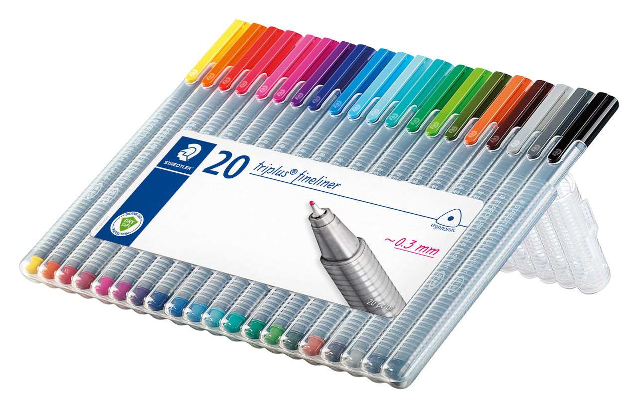 Staedtler-Triplus-Fineliner-20er-Etui-334-SB20-offen-lafueliki