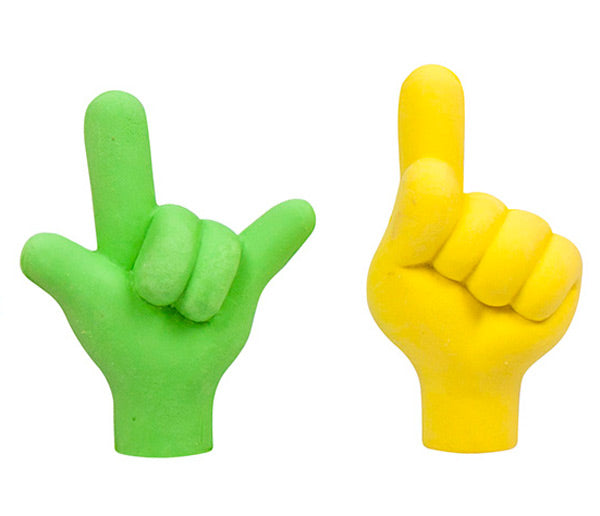 Stiftbeschwerer-Hand-2er-Set-lose-gruen-gelb-lafueliki