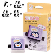 TRODAT Little Dots Rechenrally Rollstempel · Erstes Zählen 1–10 · Pinguin